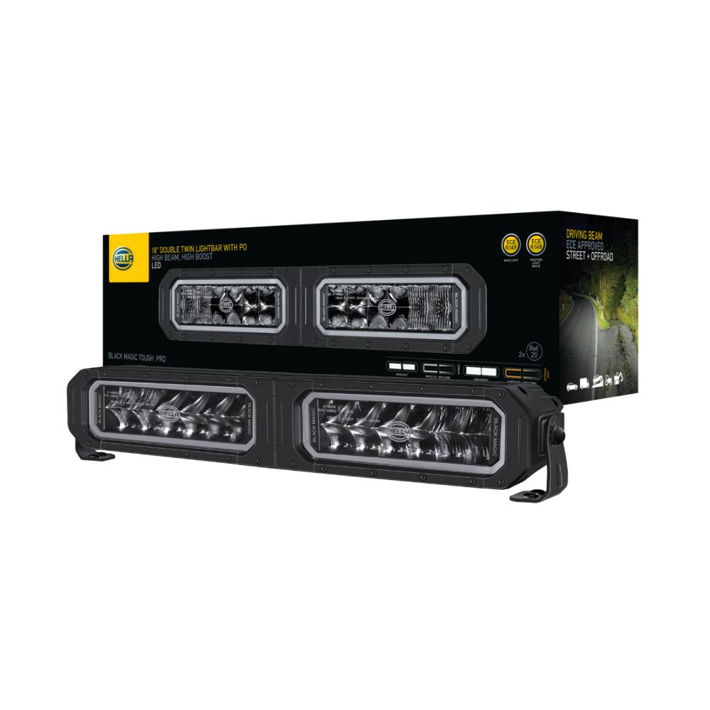 HELLA Black Magic Tough Pro Twin 18" LED Lightbar | 1,800 Lumens