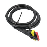 6-pin Female AMP-Superseal Cable 1 meter_