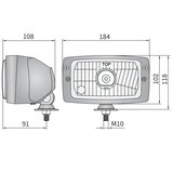 Headlamp, H4, 184x102x108, IP55_