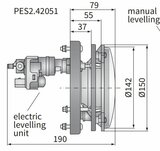 Headlamp Ø150x79 H4 Electric Leveling Unit_