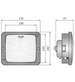 Wesem Headlight Built-In 172x142 + Frame_