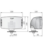 Verstraler HP5 Blauw Met LED stadslicht_