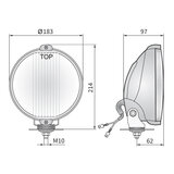 Wesem HOS2 Halogeen Verstraler Blauw LED Ring + 12V Lampjes_