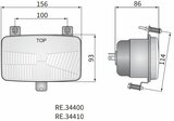 Koplamp H4 156x93x86 Inclusief 12V Lampjes_