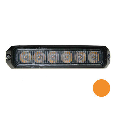 LED flitser 6-voudig compact Orange