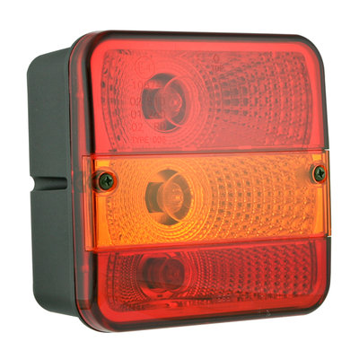 Multifunctional Rear Lamp Square 3-Functions