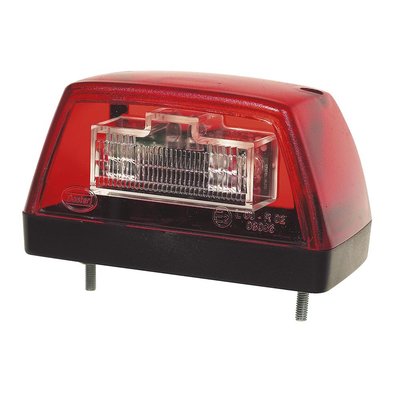 LED Number Plate Lamp Red 12V