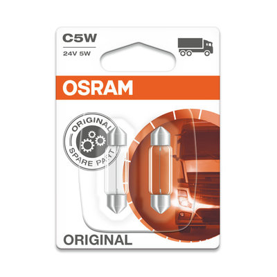 Osram Bulb 24V Original Line C5W, SV8.5-8 2 Pieces