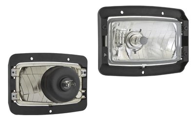 Headlamp H4 179x132x79 With Mounting Plate