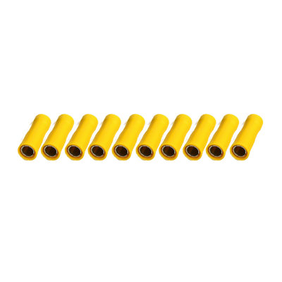 Fully Insulated Female Bullets Yellow (4-6mm)