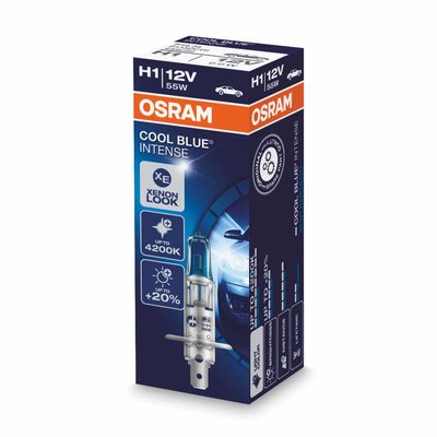 Osram H1 Halogen Lamp 12V 55W P14.5s Cool Blue Intense