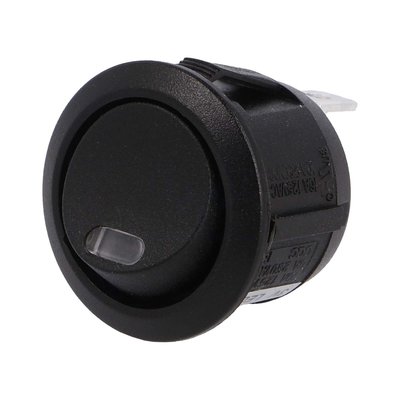 Built-in Rocker Switch Round 24V 10A Red