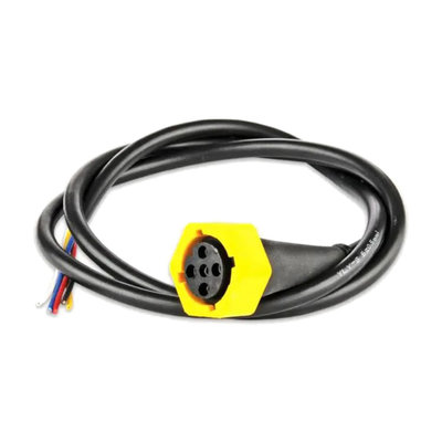 Cable 5-Pole Bayonet Connector Yellow 1 Meter