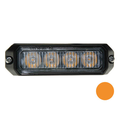 LED flitser 4-voudig compact Orange