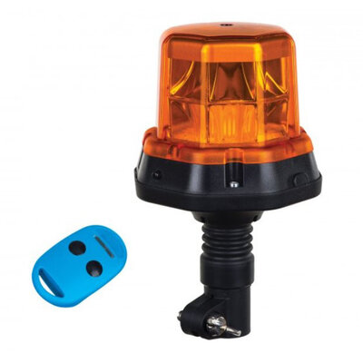 Horpol LED Flash Beacon + Remote Control DIN Bracket Orange LDO 2276