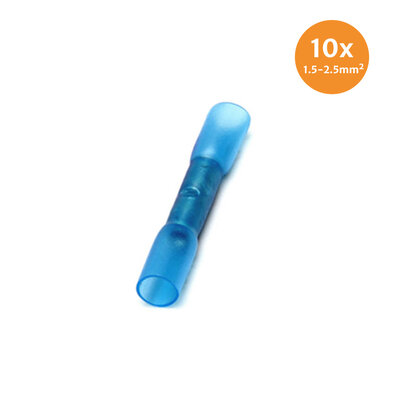Cable Shoes With Heat Shrink Waterproof Blue (1.5-2.5mm) 10 Pieces