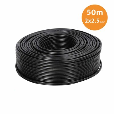 2 Core Cable 2x2,5mm2 | Per 50 Meters