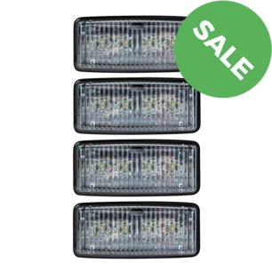 4x Inbouw LED Werklamp John Deere