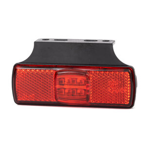 Fristom LED Marker Lamp Red + Reflector with Mounting Bracket