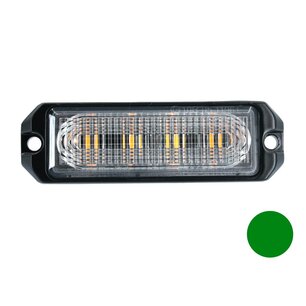 LED flasher 4-fold Ultra Flat Green