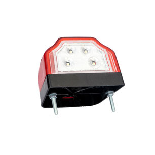 Fristom LED License Plate Light Red 12-24V