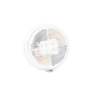Fristom LED Marker Lamp Round White + 0,5m Cable