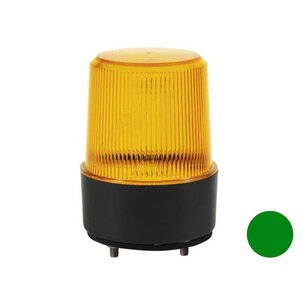 LED Flash Beacon with Flat Base Green