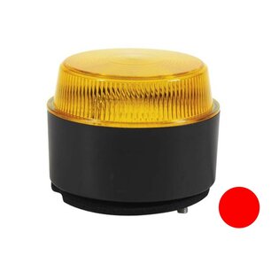 LED Flash Beacon with Flat Base Red