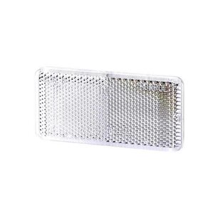 Rectangular Reflex - Reflector White 94x44x7mm