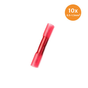 Cable Shoes With Heat Shrink Waterproof Red (0.5-1.5mm) 10 Pieces