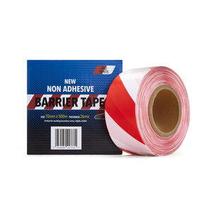 Barrier Tape Red/White Roll 500M