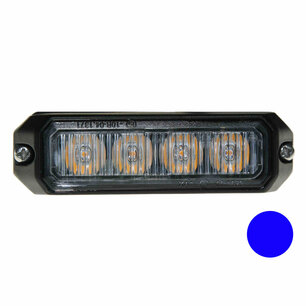 LED flitser 4-voudig compact Blue