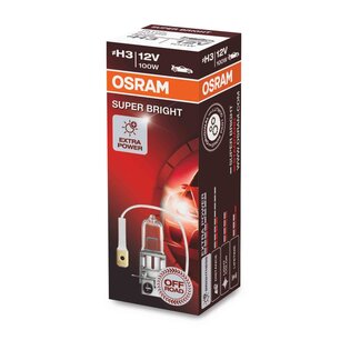 Osram H3 Halogen Lamp 12V 100W PKY22s Super Bright Premium