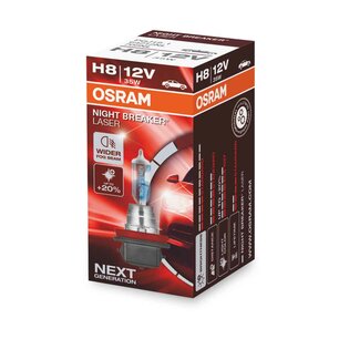 Osram H8 Halogen Lamp 12V 35W PGJ19-1 Night Breaker Laser