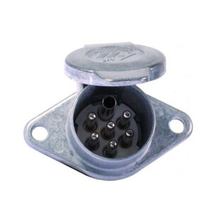 24V 7-Pin Socket Aluminium Type S