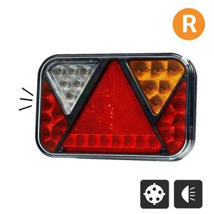 Fristom FT-270 LED Tail light Right 5-Functions with Canbus Resistor