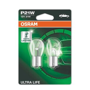 Osram Light Bulb P21W 12V 21W Ultra Life BA15s 2 Pieces
