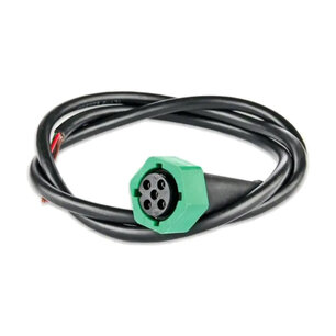 Cable 5-Pole Bayonet Connector Green Right 1 Meter