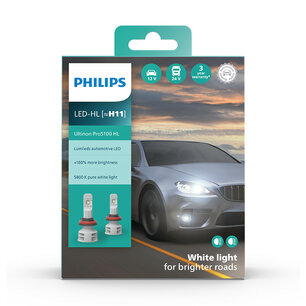 Philips H11 LED Headlight 12/24V Set Ultinon Pro5100