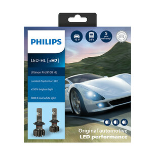 Philips H7 LED Headlight 12/24V 18W 2 Pieces