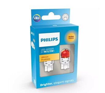Philips W21/5W LED Retrofit Orange 12V 2 Pieces