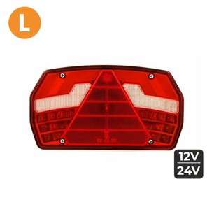 Led Tail light Left 6-Functions AMP Connector