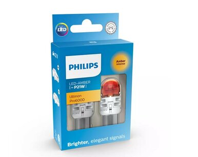 Philips P21W LED Retrofit Orange 12V 2 Pieces