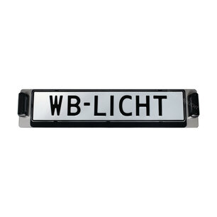 Stainless Steel License Plate Holder Incl License Plate Lamps