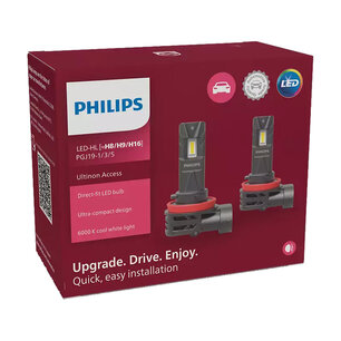 Philips H8/H9/H16 Access LED Fog Light Set 20W PGJ19-1/3/5 12V
