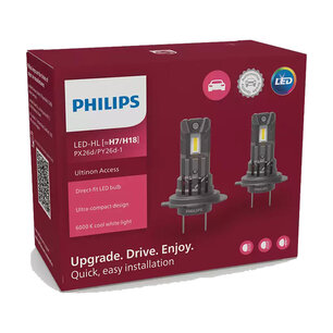 Philips H7/H18 Access LED Headlight Set 16W PX26d/PY26d-1 12V
