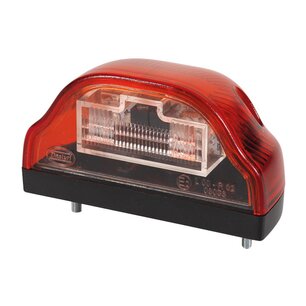 Led Number Plate Lamp Red 24V