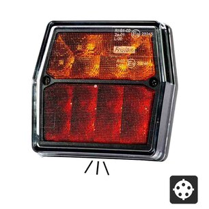 Fristom FT-222 LED Taillight 3-Functions 12V Bajonet