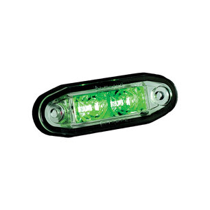 Boreman LED Marker Lamp Green 0.5m Cable