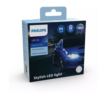 Philips LED Headlight/Fog Lamp HB3/HB4 12/24V 20W 2 Pieces